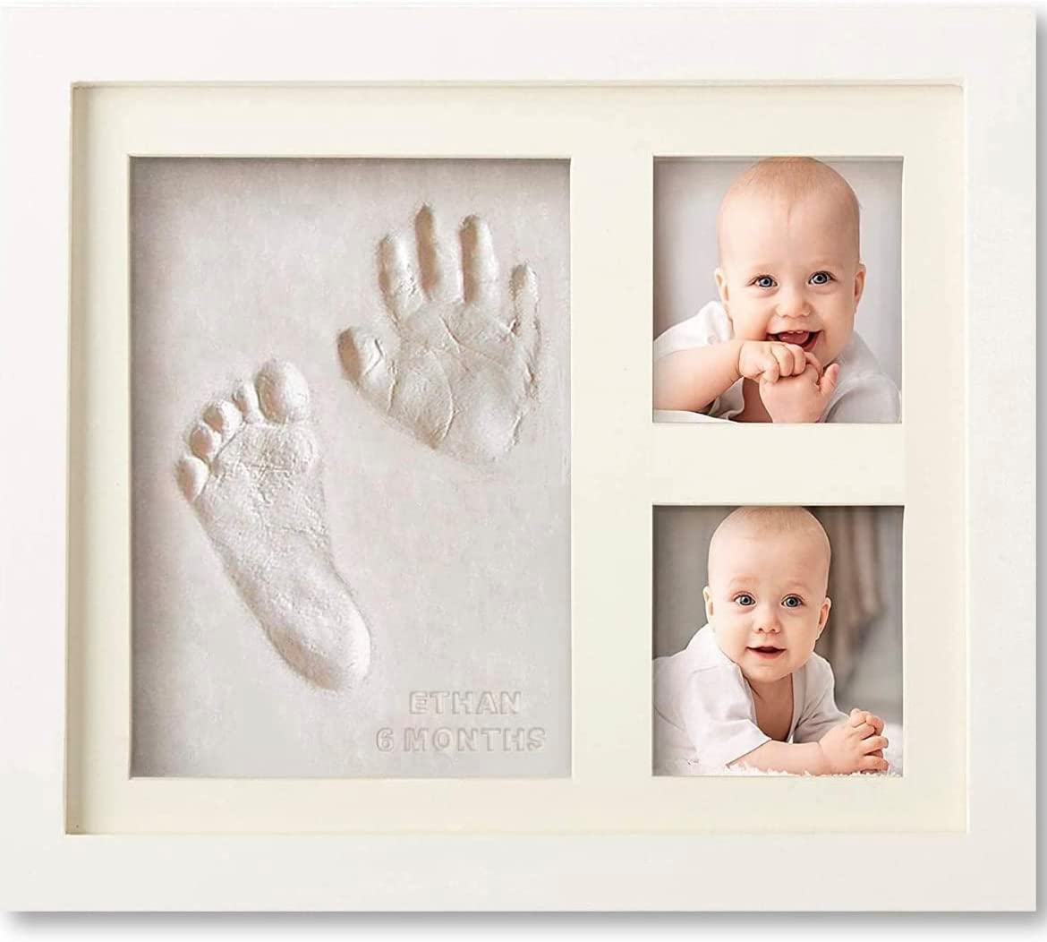 Bubzi Co Baby Handprint & Footprint Clay Ornament Kit for Newborns & Infants, PE