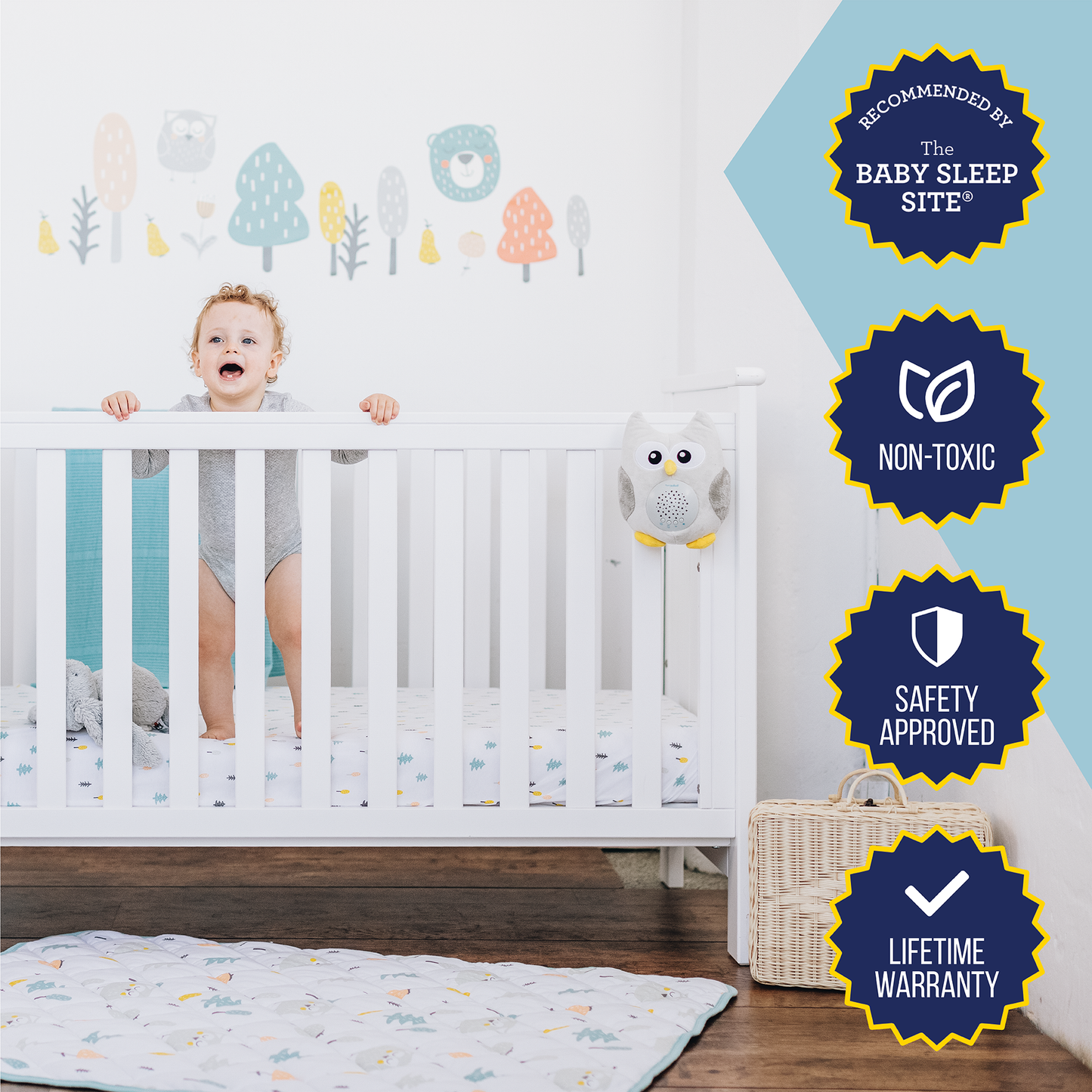 Super Soft 5 Piece Crib Bedding Set – Woodland Wonder