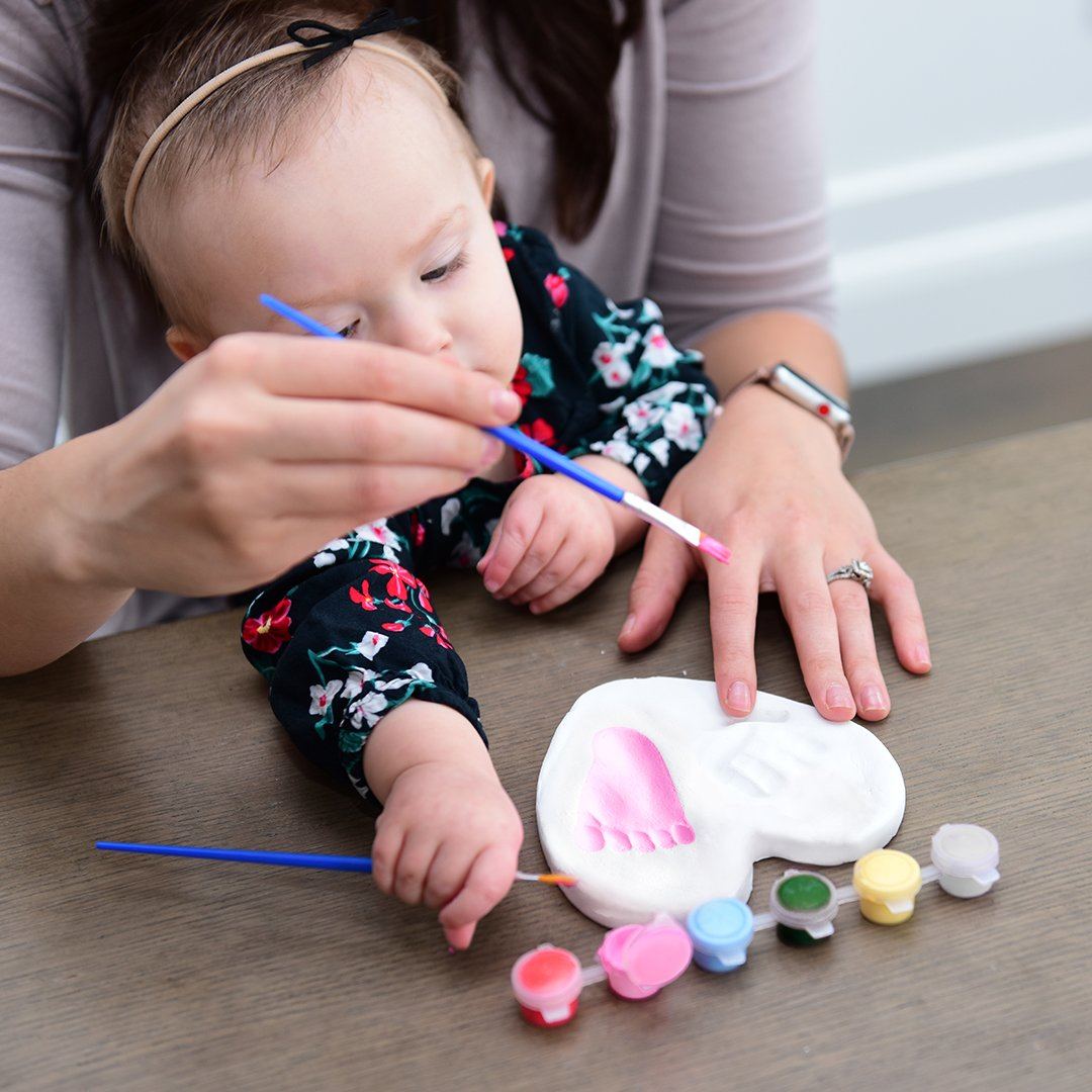 Bubzi Co Baby Handprint & Footprint Clay Ornament Keepsake Kit Keepsake Bubzi Co