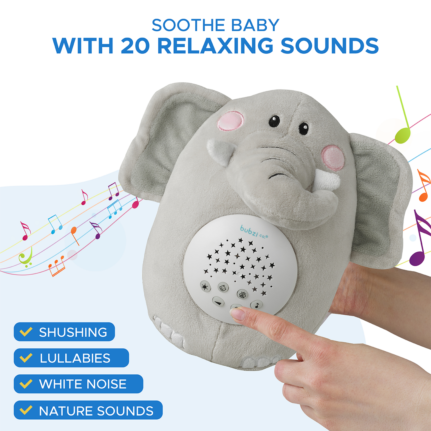Bubzi Co Soothing Sleep Elephant