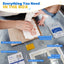 Bubzi Co Air-Drying Clay Baby Handprint & Footprint Kit Photo Keepsake Frame