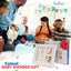 Bubzi Co Air-Drying Clay Baby Handprint & Footprint Kit Photo Keepsake Frame