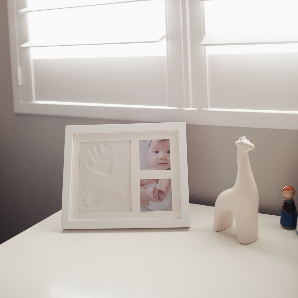 Clay Baby Hand and Footprint Kit with Photo Wall Mount Frame Kit