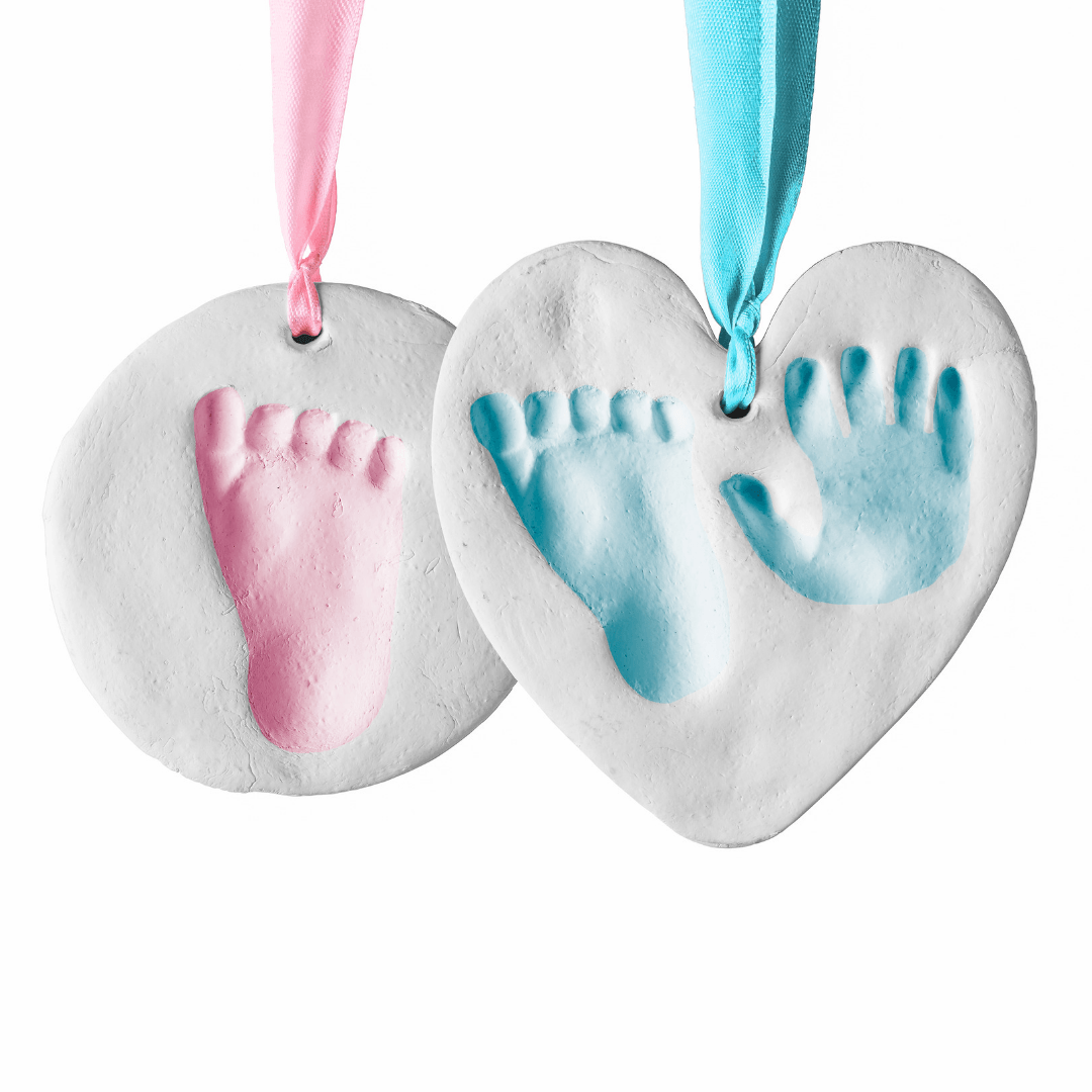 Bubzi Co Baby Handprint & Footprint Clay Ornament Keepsake Kit Keepsake Bubzi Co 