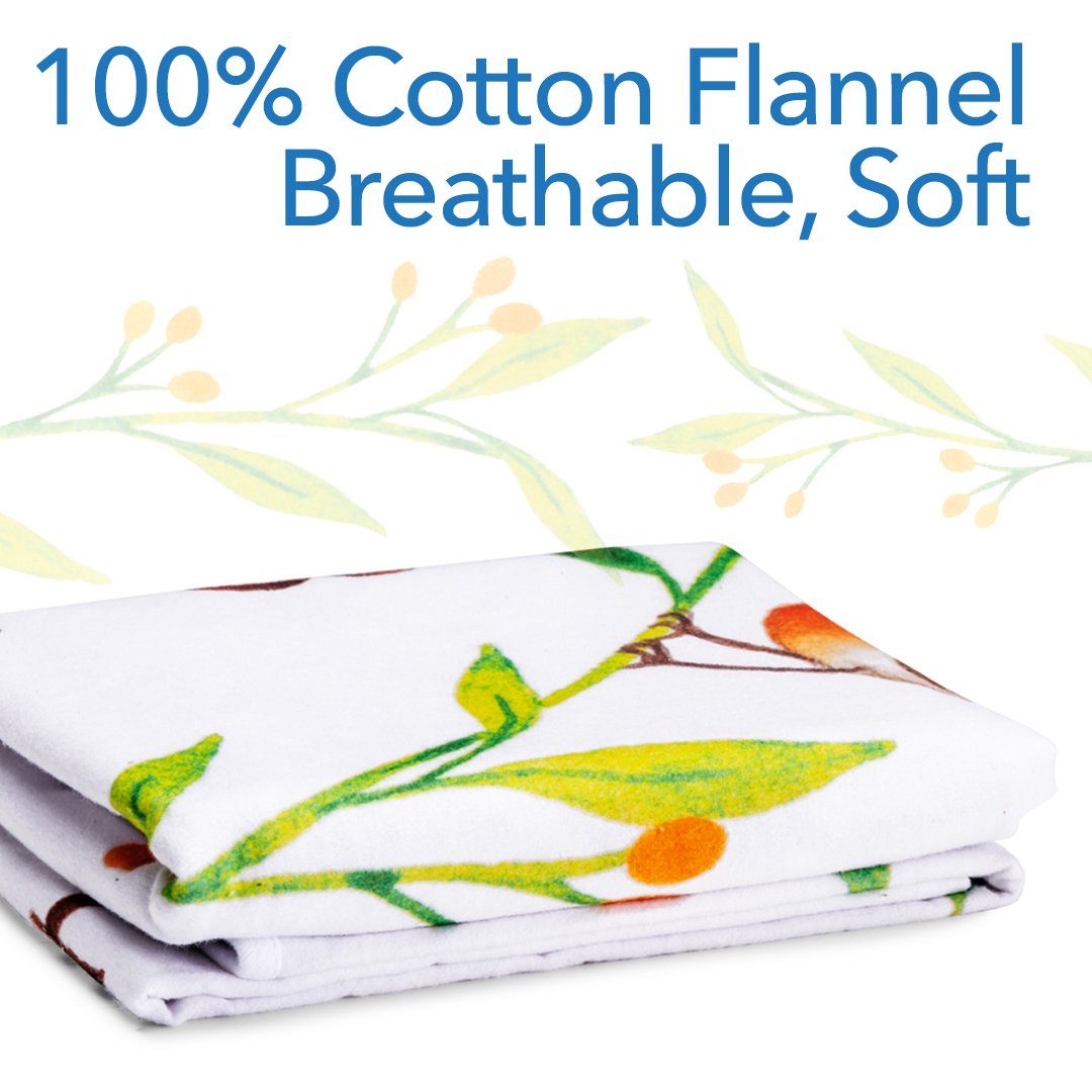 ODOXIA Milestone Blanket Leaves - Coperta Lenciolina Per Neonati Con Motivo Foglie - Design Scandi