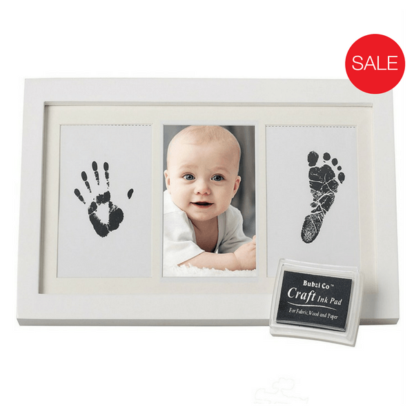 Bubzi Co DIY Baby Handprint and Footprint Ink Frame Keepsake Kit Bubzi Co 