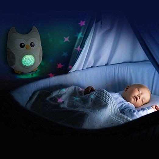 Baby Sound Machine | Portable Owl Soother & Baby Night Light Projector |  Comforting Electronic Infant Sleep Aid & Baby Shusher with White Noise